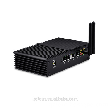 Industrial Barebone mini pc 4 Gigabit lan Core i5 5250U Ubuntu Mini Desktop Computer Firewall pfsense Mini pc Linux Router